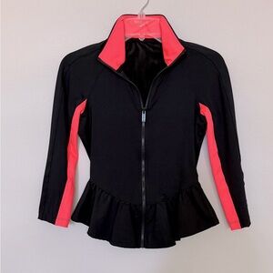 BEBE SPORT Women’s Jacket size S Black/Red Coral